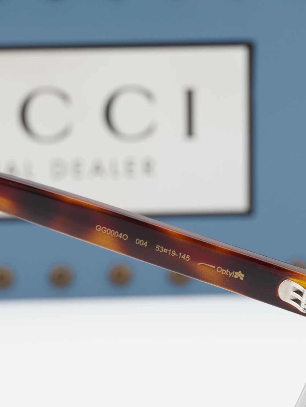 Gucci GG0004O 004 Square Eyeglasses - Transparent Grey 53mm - Picture 8 of 11